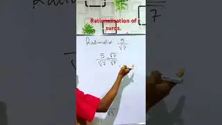 Rationalization of surds. #maths #mathematics #mathschallenge #mathsteacher #mathsisfun