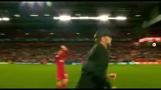Liverpool 3-2 AC Milan at Anfield J&uuml;rgen Klopp Celebration UEFA&nbsp;Champions League&nbsp;2021/2022