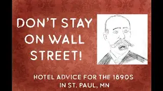 Hotels along Wall Street (formerly Rosabel Street)  in downtown St. Paul, Minnesota in the 1890's.