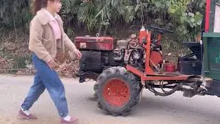 Amazing Talented 18-Year-Old Genius Girl Brings a Broken Tractor Wheel Axle Back to Life