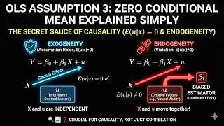 OLS Assumption 3: Zero Conditional Mean Explained Simply