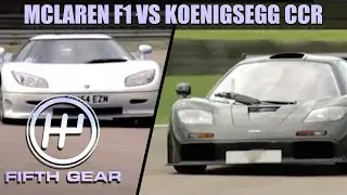 McLaren F1 VS Koenigsegg CCR | Fifth Gear Classic
