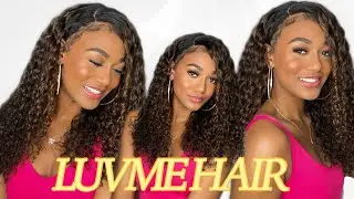 La peluca que necesitas con Baby Hairs rizados naturales te encantará el resultado FT Luvme Hair