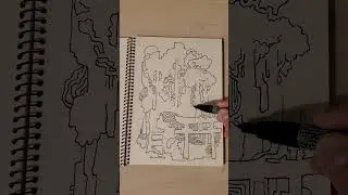 Doodle &ldquo;grove of the village shrine&rdquo;