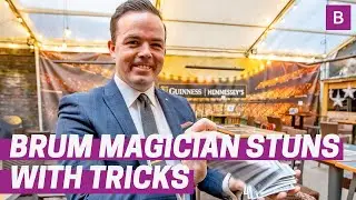 Watch as Birmingham magician stuns crowds with mind-boggling tricks you won't believe