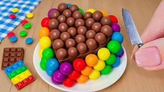 Satisfying Rainbow Chocolate Cake with Heart Decorating Idea | Create a Stunning Colorful Heart Cake
