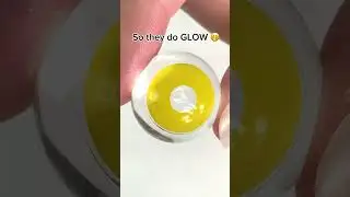 Glow in the Dark Contact Lenses?? #contactlenses #coloredcontacts #uv #cosplay #uniqso