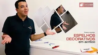 Como montar um espelho em acrílico decorativo.
