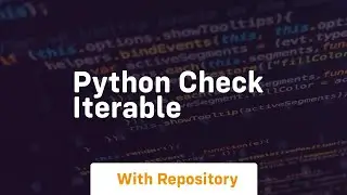 python check iterable