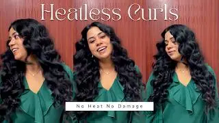 I Got These Curls Without Heat 😱 | Flexible Curling Rods Tutorial