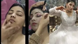 Party makeup #tutorial #silver eyes makeup#nued eyesmakeup #lipsticktutorial 🥰💖