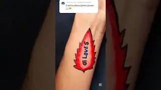 Couple letter tattoo #tattoo #trending #viral ##shots