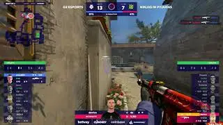 Dev1ce 3v1 CLUTCH ROUND | NİP VS G2 | BLASTPRİMİER #CS #CSGO #Dev1ce