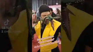Scorpion en la Argentina Comic Con 2023 - #retroargento #argcomiccon #mortalkombat #shorts