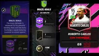 How to complete Icon throwback Roberto Carlos BRAZIL GOALS | Madfut 21 |