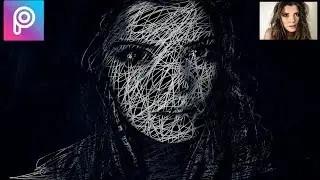 Scribble Art | Picsart Editing || Best photo editor