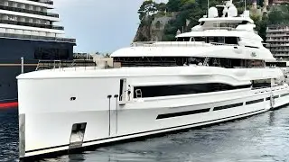 Super Luxurious MAR 107m Superyacht: Mega Yacht Spotted Docked in Monaco 2025
