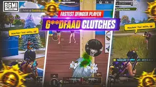 Aggressive Conqueror lobby 1v4 clutches-‼️Fastest 3 Finger Player-💀🔥