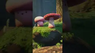 mushroom techno💥🍄 #3d #dance #unrealengine #mushroom #cartoon #techno