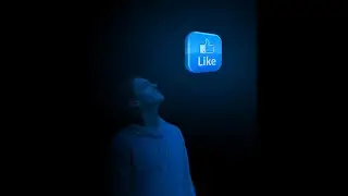 PicsArt editing tutorial | Manipulation-Glowing social media Facebook Like button icon.