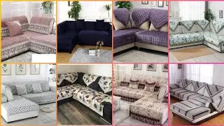 Very beautiful L Shape Sofa Covers & Back Covers design/New Sectional Sofa Set design for livingroom