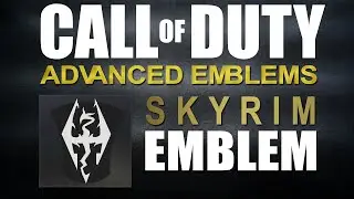 Call of Duty Advanced Warfare Emblem - Elder Scrolls Skyrim logo CoD: AW Emblem Tutorial