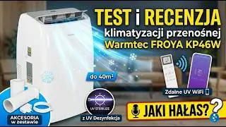 TEST i recenzja klimatyzacji przenośnej do 40m2 Warmtec FROYA KP46W z UV WiFi | Jaki hałas?❄️