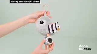 activity sensory toy birdee | touch stimulation and auditory engagement | Done by Deer