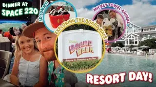 WDW VLOG: Resort day at Disney's Beach Club, Disney's Boardwalk, EPCOT,  and dinner at SPACE 220