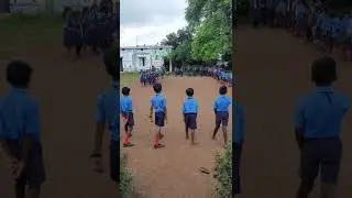 relay race studets are enjoyig