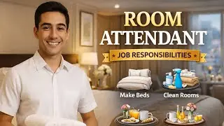 Hotels Room Attendant Job || How To Work Room Attendant Boy || Room Attendant Job Interview