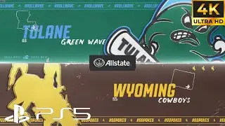 4K TULANE vs WYOMING LA BOWL COLLEGE FOOTBALL 26 PS5 GAMEPLAY