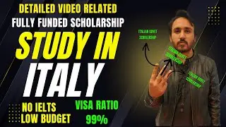 Study in Italy | Fully Funded Scholarship | No IELTS | 99% Visa | Barki Education and visa Experts