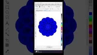 3D FLOWER DESIGN IN CORELDRAW | 😲  #coreldraw #art #drawing #tutorial #shorts  #shortsfeed #ytshorts