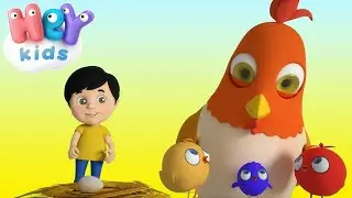 Three Baby Chicks 🐤 - Song For Kids | Kids song  HeyKids - Nursery Rhymes
