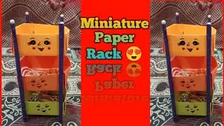 DIY miniature Paper Rack | How to Make Beautifull jewellery paper rack 🥰