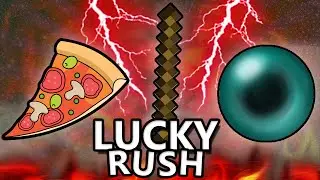 PIZZA, KNOCKBACK STICK und ENDERPERLE | Minecraft LUCKY RUSH | baastiZockt