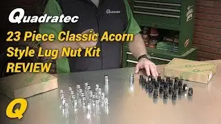 Quadratec 23 Piece Classic Acorn Style Wheel Lug Nut Kit for Jeep CJ & Wrangler