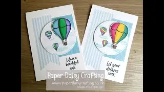 Above the Clouds Hot Air Balloon card tutorial