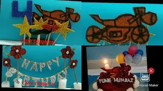 Easy DIY cake topper with glitter foam sheets...#cake_topper #Birthday_cake #easy_DIY