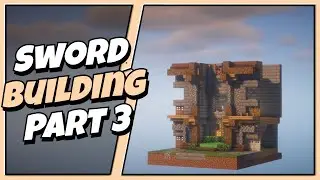 How To Build The Classic Minecraft Mini-Games Lobby - Episode 19 - The Sword Building (PART 3)