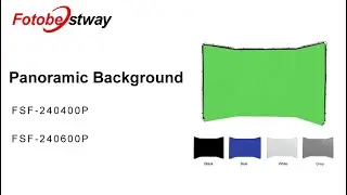 Fotobestway Chroma Key Green Panoramic Background  with Carry Case