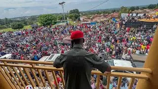 Massive Crowd Takes Over Bobi Wine’s Hotel in Arua — the Want him to stay - Unbelievable scenes