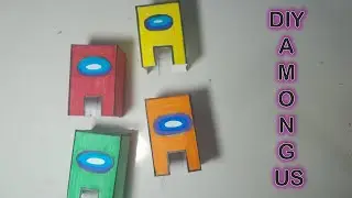 Как сделать своими руками поделку из бумаги Among Us | Оригами AMONG US шаг за шагом #diy #easycrafts