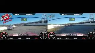 2025 LeMons Road Atlanta - Duff Beer Racing (Robert and Ryan Lap Comparison)