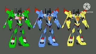 Three Rainmakers Named Ion Storm Acid Storm Nova Storm in Transformers Cyberverse