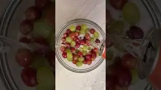 tradition says to eat 12 grapes under the table at midnight for good luck...we say add bubbles