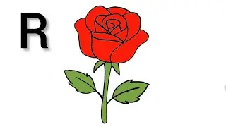 Beautiful Red Rose Drawing 🌹 | Easy Flower Drawing for Beginners | Step by Step