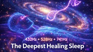 Deep Sleep Music | 528hz Whole Body Healing Frequency, Melatonin Release, Stop Overthinking