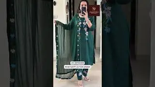 Festive New Launch Premium Cotton Slub Suit with Nazmin Dupatta & Embroidery Work #onlineshopping